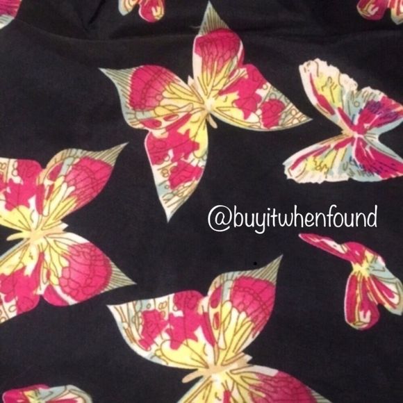 Sleeveless Navy Blue Butterfly Print Chiffon Top M-XL - Picture 3 of 8